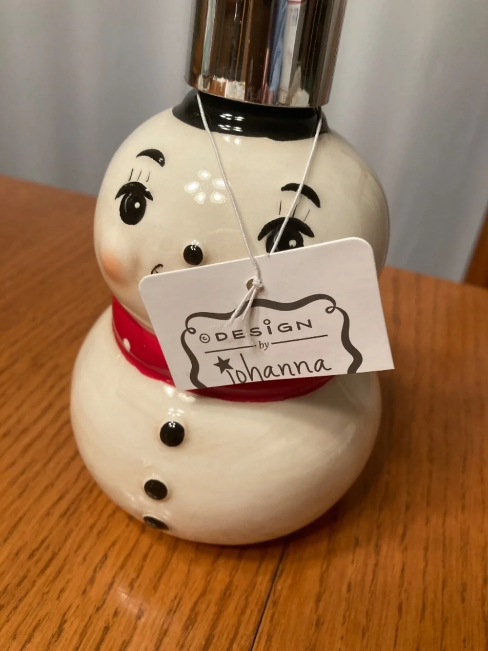 Johanna Parker Christmas Soap Dispenser  NWT